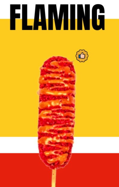 flaming chees stick